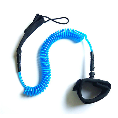 Webbing চাবুক / ব্যান্ড সঙ্গে নিরাপত্তা Felxible নীল coiled SUP দাগ